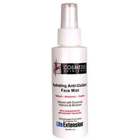 Life Extension Hydrating Anti-Oxidant Facial Mist 4 Ounces