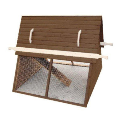 Advantek The Chalet Poultry Hutch in Auburn & White (64