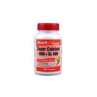 Mason Vitamins SUPER CALCIUM 600 + D3 400 compare to CALTRATE® 600 + D