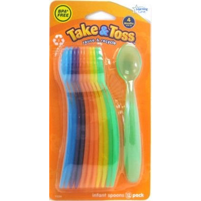The First Years Take & Toss Infant Spoons, 12 spoons