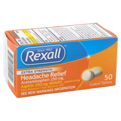Rexall Headache Relief Coated Tablets - 50 ct