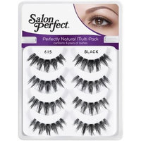 Salon Perfect Perfectly Natural Multi Pack Eyelashes, 615 Black, 4 pr