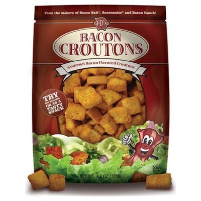 J&D's Croutons, Bacon, 4.5 Ounce (Pack of 6)