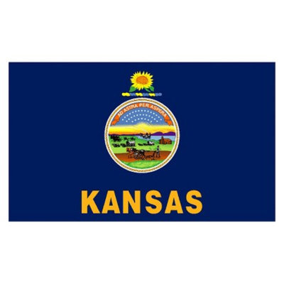 Annin Kansas State Flag - 4' x 6'