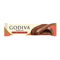 GODIVA Chocolatier Godiva Double Chocolate Bar 1.2 oz / 36 g 12 ct Layer of Cocoa Biscuit & Chocolate Ganache