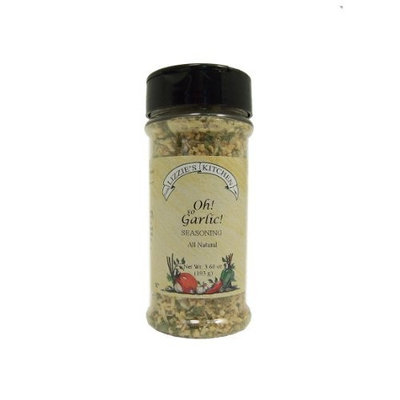 Lizzie's Kitchen Oh! So Garlic! Seasoning, 3.60-Ounce Plastic Jars (Pack of 4)
