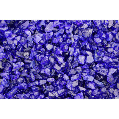 Cam Consumer Products, Inc. 25lb. Small Cobalt Blue Landscape Fire Glass