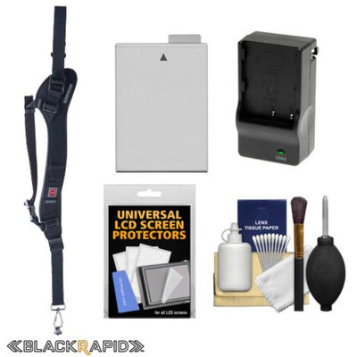 BlackRapid RS-Sport-2L Extreme Sport Slim Camera Strap (Left Handed) with LP-E8 Battery & Charger + Kit for Canon Digital SLR Rebel T3i, T4i, T5i