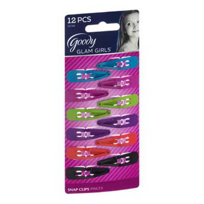 Goody Glam Girls Snap Clips - 12 CT