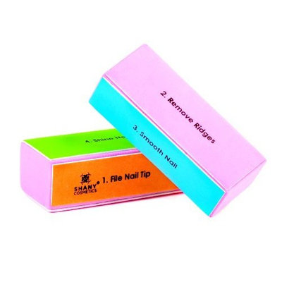 Shany Cosmetics SHANY Premium 4 sided, Quick Shine Block Nail Buffer, 1 Ounce (Pack of 3)