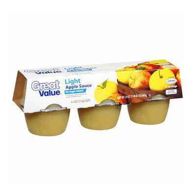 Great Value : No Sugar Added Apple Sauce