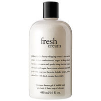 philosophy fresh cream shampoo, shower gel & bubble bath