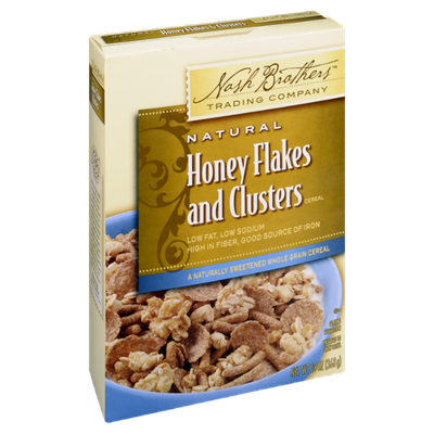 Nash Brothers Natural Honey Flakes and Clusters Cereal