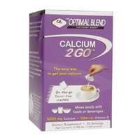 Olympian Labs Optimal Blend Calcium 2 GO On-the-Go Flavor-Free Crystals, 30 ea