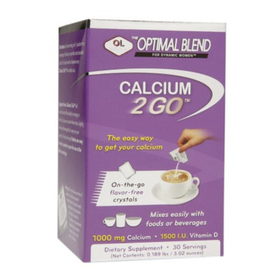 Olympian Labs Optimal Blend Calcium 2 GO On-the-Go Flavor-Free Crystals, 30 ea