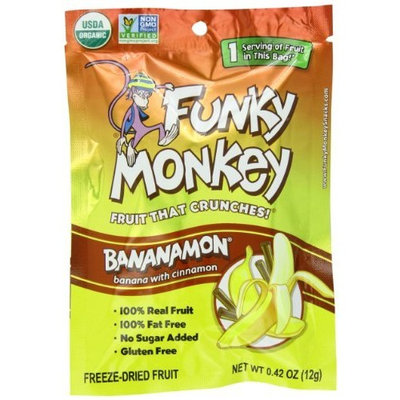 Funky Monkey Snacks Bananamon, 0.42-Ounce Bags (Pack of 12)