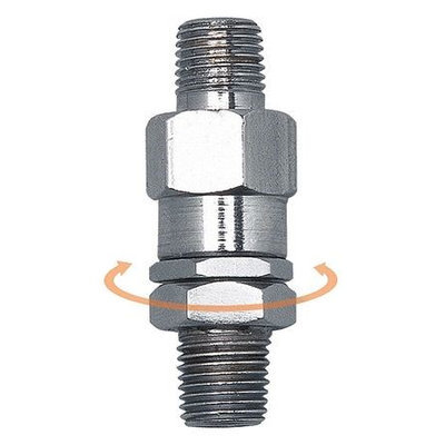 WESTWARD 21EM14 Straight Grease Swivel,1/8 In. M