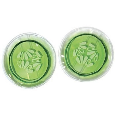 Kingsley REUSABLE Gel Eye Coolers Cucumber Pack Pads Mask Eye Masque swelling puffiness relief