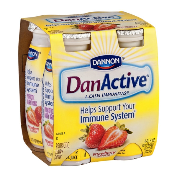 Dannan DanActive Strawberry Flavored Probiotic Probiotic Dairy Drink