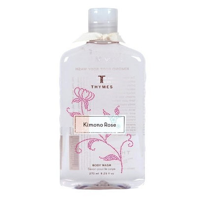 Thymes Body Wash, Kimono Rose, 9.25-Ounce Bottle