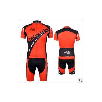 MONTON 2012 cycling jersey Set short-sleeved jersey tenacious life/Perspiration breathable men's cycling jerseys jersey suit (S)
