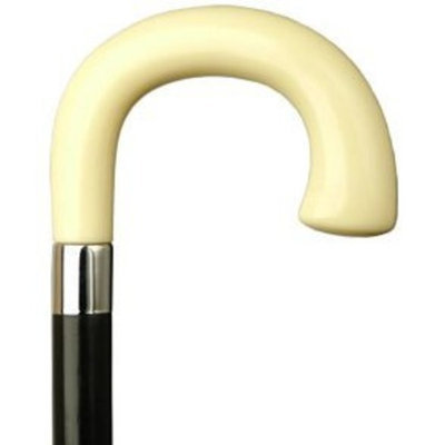 Harvy Men Square Nose Cane Black Maple With Ivory Handle -Affordable Gift! Item #HAR-9121038