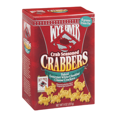 Wye River Crabbers White Cheddar Cheese Crackers Crab Seasoned