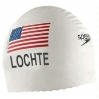 Ryan LOCHTE Speedo Swim Cap Latex - Olympic Ver. (White)