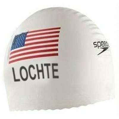 Ryan LOCHTE Speedo Swim Cap Latex - Olympic Ver. (White)