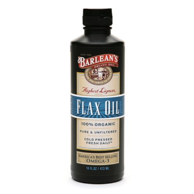 Barlean's Organic Oils Highest Lignan Content Cold Pressed Flax Oil
