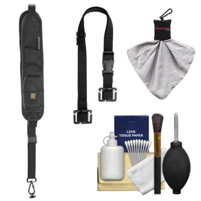 BlackRapid RS-5 Sling Camera Strap with Extra Storage Pockets with BlackRapid BRAD MOD + Cleaning & Accessory Kit