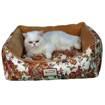 Armarkat Rectangle Pet Cat Bed - Removal Cover, Non Skid Base