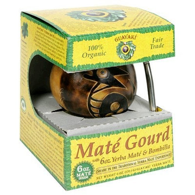 Guayaki Pre-Columbian Gourd Gift Pack with 6 oz of Loose Yerba Mate