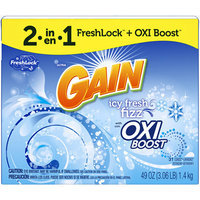 Gain Icy Fresh Fizz Scent Laundry Detergent with Oxi Boost