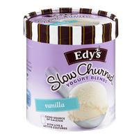 Edy's Slow Churned Yogurt Blends Vanilla