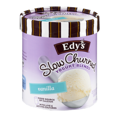 Edy's Slow Churned Yogurt Blends Vanilla