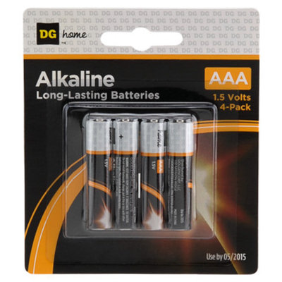 DG Home AAA Alkaline Batteries - 4-Pack