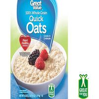 Great Value: Oven-Toasted Quick Oats, 42 Oz