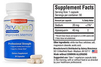 Quincy Bioscience - Prevagen 40 mg. - 30 Capsules