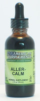 Aller-Calm No Chinese Ingredients American Supplements 2 oz Liquid