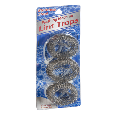 Brite Concepts Stainless Steel Washing Machine Lint Traps - 3 CT