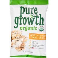 Pure Growth Organic Foods Pure Growth Organic White Cheddar Super Chips, 3.5 oz