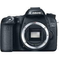 Canon Black EOS 70D Digital SLR Camera with 20.2 Megapixels (Body Only)