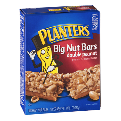Planters Big Nut Bars Double Peanut