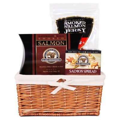 Alaska Smokehouse Alaska Smokehouse Salmon Sampler Gift Basket, 12-Ounce Packages