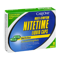 CareOne Nitetime Liquid Caps Cold/Flu Relief