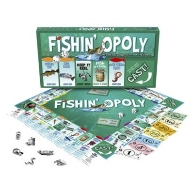 Late for the Sky Productions Late for the Sky FISHIN'-OPOLY Board Game