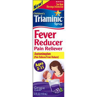 Triaminic Fever Reducer Pain Reliever, Grape, 4-Ounce (Pack of 2)