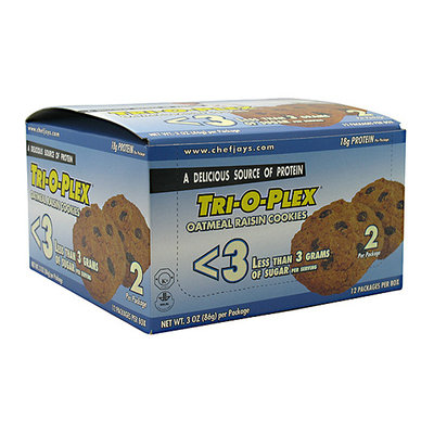Chef Jay Tri-O-Plex Oatmeal Raisin Cookies