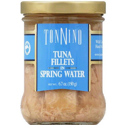 Tonnino Tuna Fillets in Spring Water, 6.7 oz, (Pack of 6)